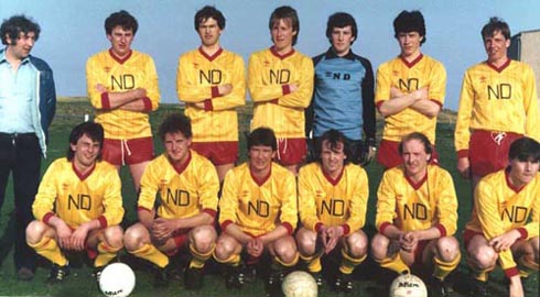 Tolsta FC yellow and red